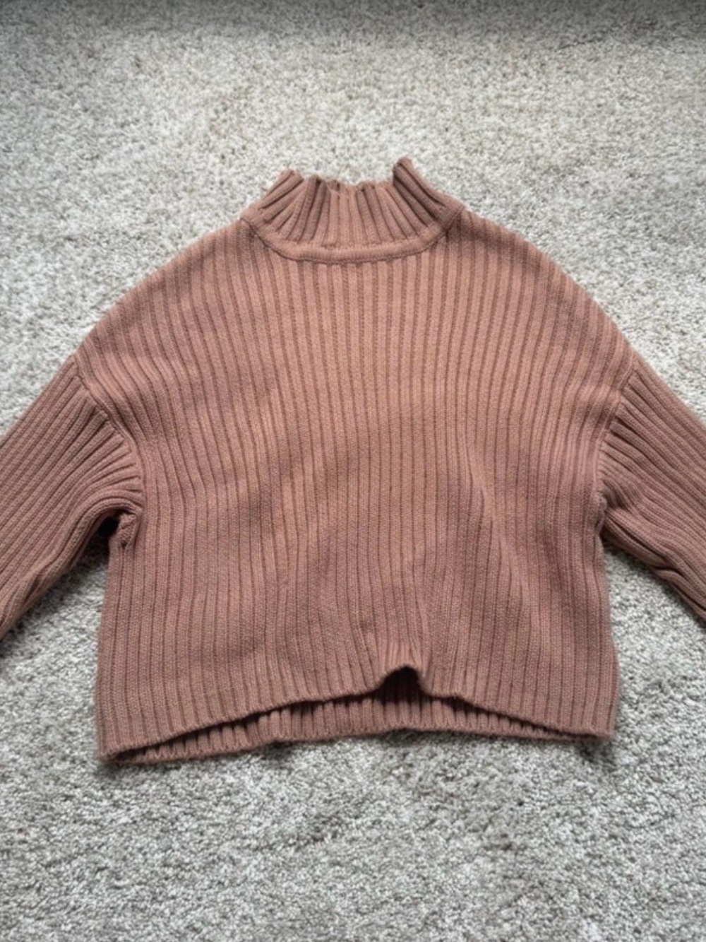Ribbed Mock Neck Sweater LA Hearts/Pacsun - Dusty Rose